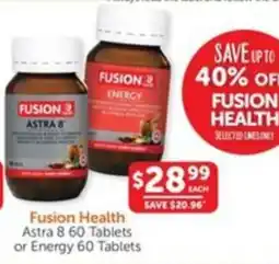 WHOLELIFE catalogue Fusion Health Astra 8 or Energy offer