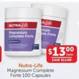 WHOLELIFE catalogue Nutra-Life Magnesium Complete Forte offer