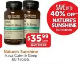 WHOLELIFE catalogue Nature's Sunshine Kava Calm & Sleep offer