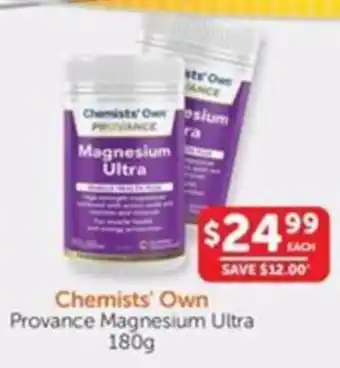 WHOLELIFE catalogue Chemists' Own Provance Magnesium Ultra offer