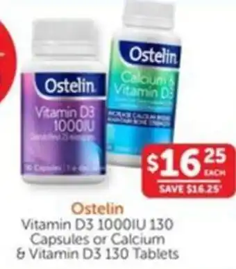 WHOLELIFE catalogue Ostelin Vitamin D3 1000IU or Calcium & Vitamin D3 offer