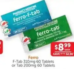 WHOLELIFE catalogue Ferro F-Tab 310mg or Tab 200mg offer