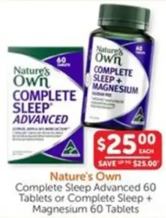 WHOLELIFE catalogue Nature's Own Complete Sleep Advanced or Complete Sleep + Magnesium offer