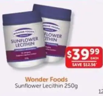 WHOLELIFE catalogue Wonder Foods Sunflower Lecithin offer