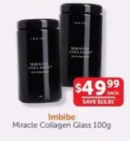 WHOLELIFE catalogue Imbibe Miracle Collagen Glass offer