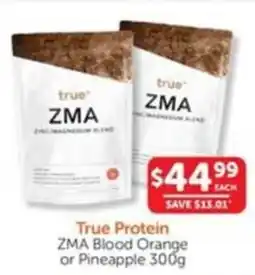 WHOLELIFE catalogue True Protein ZMA Blood Orange or Pineapple offer