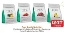 WHOLELIFE catalogue Pure Sports Nutrition Electrolyte Hydration Pineapple, Raspberry, Superfruits or Lemon offer