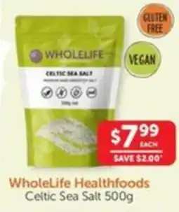 WHOLELIFE catalogue WholeLife Healthfoods Celtic Sea Salt offer