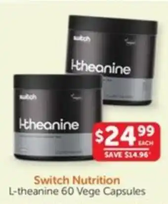 WHOLELIFE catalogue Switch Nutrition L-theanine offer