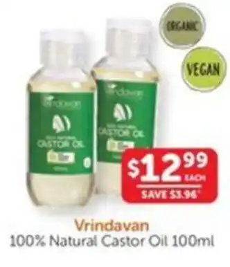 WHOLELIFE catalogue Vrindavan 100% Natural Castor Oil offer