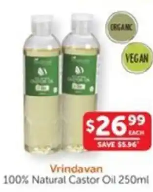 WHOLELIFE catalogue Vrindavan 100% Natural Castor Oil offer