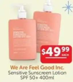 WHOLELIFE catalogue We Are Feel Good Inc. Sensitive Sunscreen Lotion SPF 50+ offer