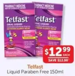 WHOLELIFE catalogue Telfast Liquid Paraben Free offer