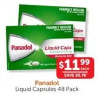 WHOLELIFE catalogue Panadol Liquid Caps offer