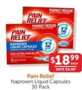 WHOLELIFE catalogue Pain Relief Naproxen Liquid Capsules offer