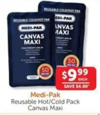 WHOLELIFE catalogue Medi-Pak Reusable Hot/Cold Pack Canvas Maxi offer