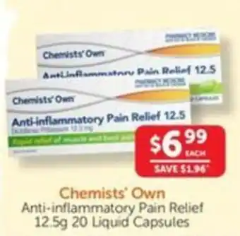 WHOLELIFE catalogue Chemists' Own Anti-inflammatory Pain Relief offer