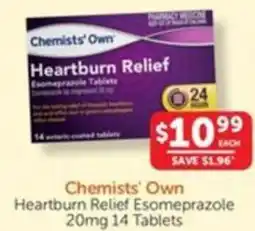 WHOLELIFE catalogue Chemists' Own Heartburn Relief Esomeprazole offer