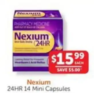 WHOLELIFE catalogue Nexium 24HR 14 Mini Capsules offer