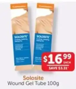 WHOLELIFE catalogue Solosite Wound Gel Tube offer