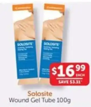 WHOLELIFE catalogue Solosite Wound Gel Tube offer