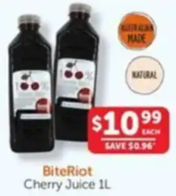 WHOLELIFE catalogue BiteRiot Cherry Juice offer