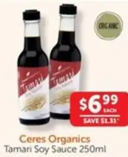 WHOLELIFE catalogue Ceres Organics Tamari Soy Sauce offer