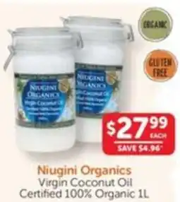 WHOLELIFE catalogue Niugini Organics Virgin Coconut Oil Certified 100% Organic offer