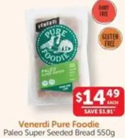 WHOLELIFE catalogue Venerdi Pure Foodie Paleo Super Seeded Bread offer