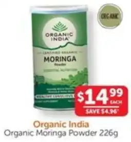 WHOLELIFE catalogue Organic India Organic Moringa Powder offer