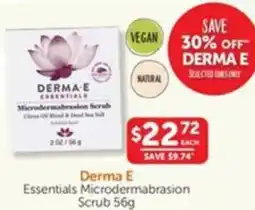 WHOLELIFE catalogue Derma E Essentials Microdermabrasion Scrub offer