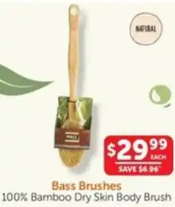 WHOLELIFE catalogue Bass Brushes 100% Bamboo Dry Skin Body Brush offer