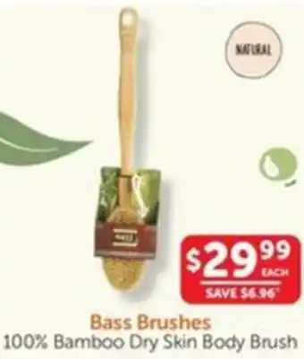 WHOLELIFE catalogue Bass Brushes 100% Bamboo Dry Skin Body Brush offer