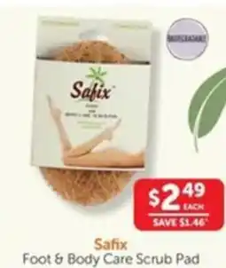 WHOLELIFE catalogue Safix Foot & Body Care Scrub Pad offer