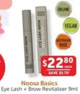 WHOLELIFE catalogue Noosa Basics Eye Lash + Brow Revitaliser offer