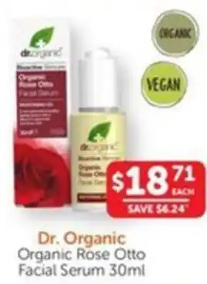 WHOLELIFE catalogue Dr. Organic Organic Rose Otto Facial Serum offer