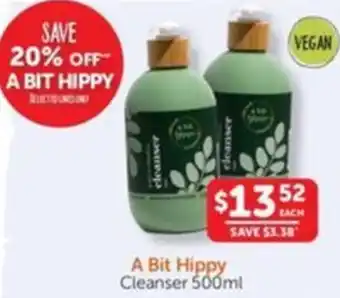 WHOLELIFE catalogue A Bit Hippy Cleanser offer