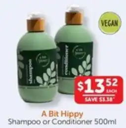 WHOLELIFE catalogue A Bit Hippy Shampoo or Conditioner offer