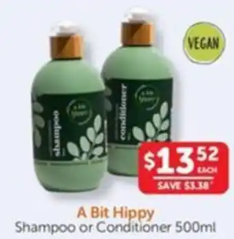 WHOLELIFE catalogue A Bit Hippy Shampoo or Conditioner offer