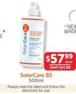 WHOLELIFE catalogue Solar Care B3 offer