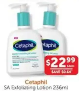 WHOLELIFE catalogue Cetaphil SA Exfoliating Lotion offer