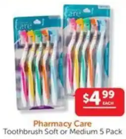 WHOLELIFE catalogue Pharmacy Care Toothbrush Soft or Medium offer