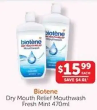 WHOLELIFE catalogue Biotene Dry Mouth Relief Mouthwash Fresh Mint offer