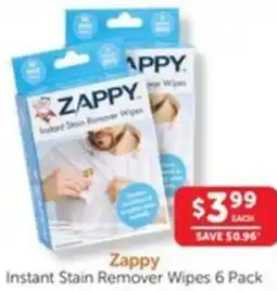 WHOLELIFE catalogue Zappy Instant Stain Remover Wipes offer