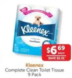 WHOLELIFE catalogue Kleenex Complete Clean Toilet Tissue offer