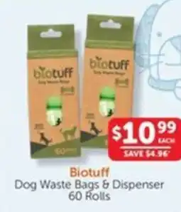 WHOLELIFE catalogue Biotuff Dog Waste Bags & Dispenser offer