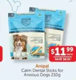 WHOLELIFE catalogue Anipal Calm Dental Sticks for Anxious Dogs offer