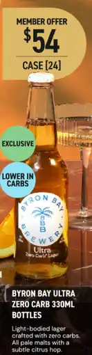 Dan Murphy's Byron bay ultra zero carb offer