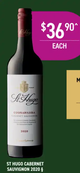 Dan Murphy's St hugo cabernet sauvignon 2020 offer