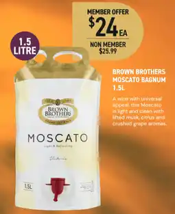 Dan Murphy's Brown brothers moscato bagnum offer